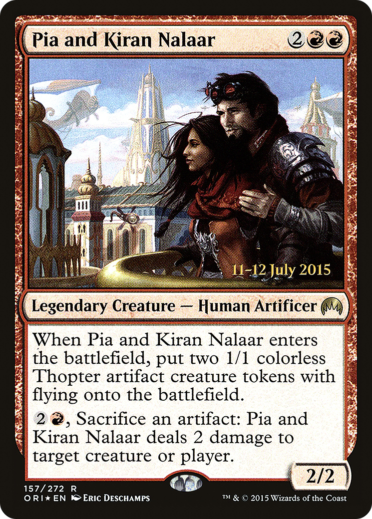 Pia and Kiran Nalaar (157s) Foil - Magic Origins Promos