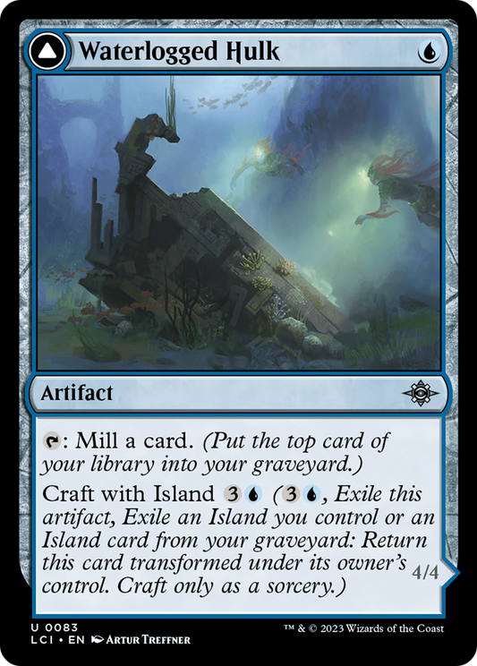 Waterlogged Hulk // Watertight Gondola [The Lost Caverns of Ixalan] Foil