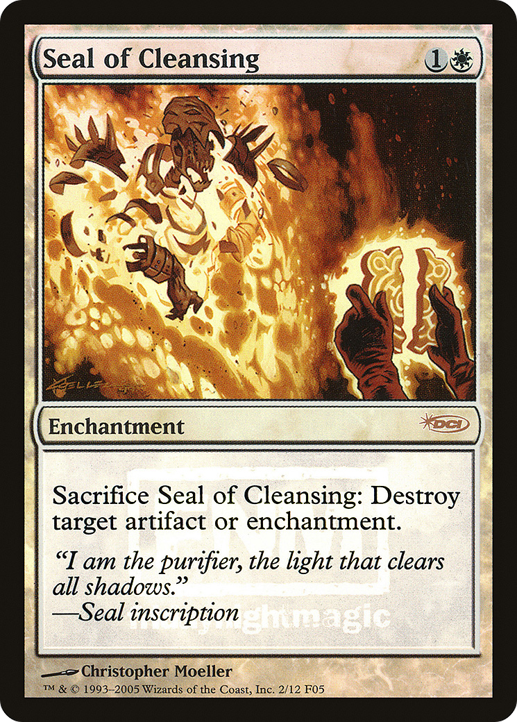 Seal of Cleansing Foil - Friday Night Magic 2005
