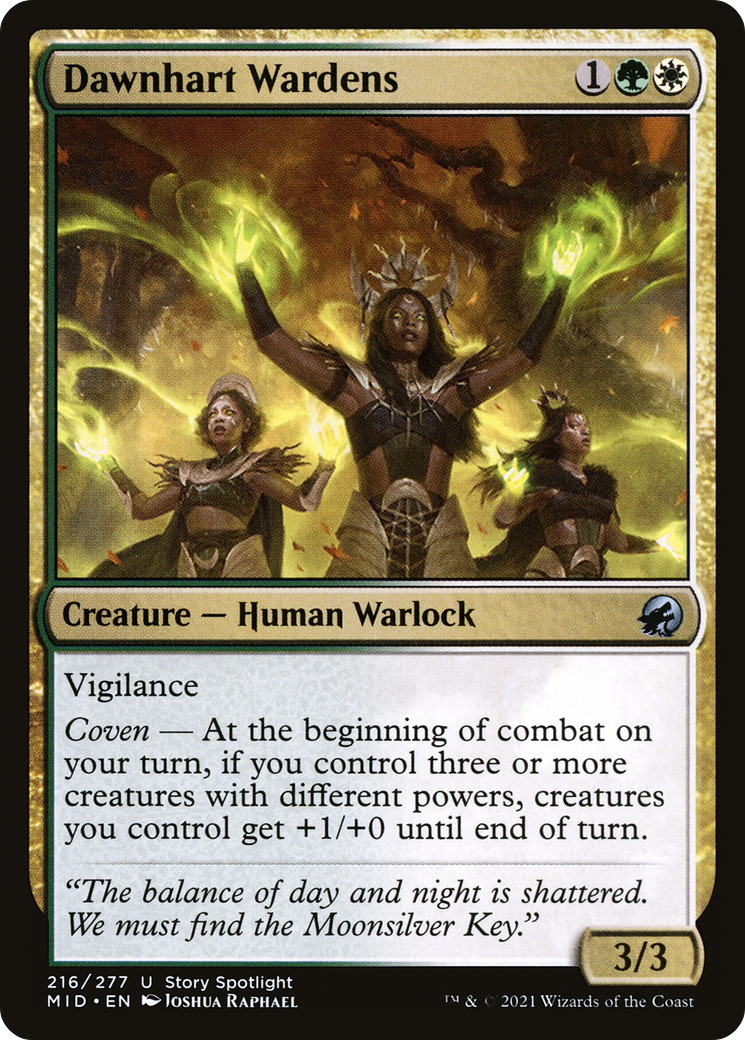 Dawnhart Wardens (216) Foil - Innistrad: Midnight Hunt