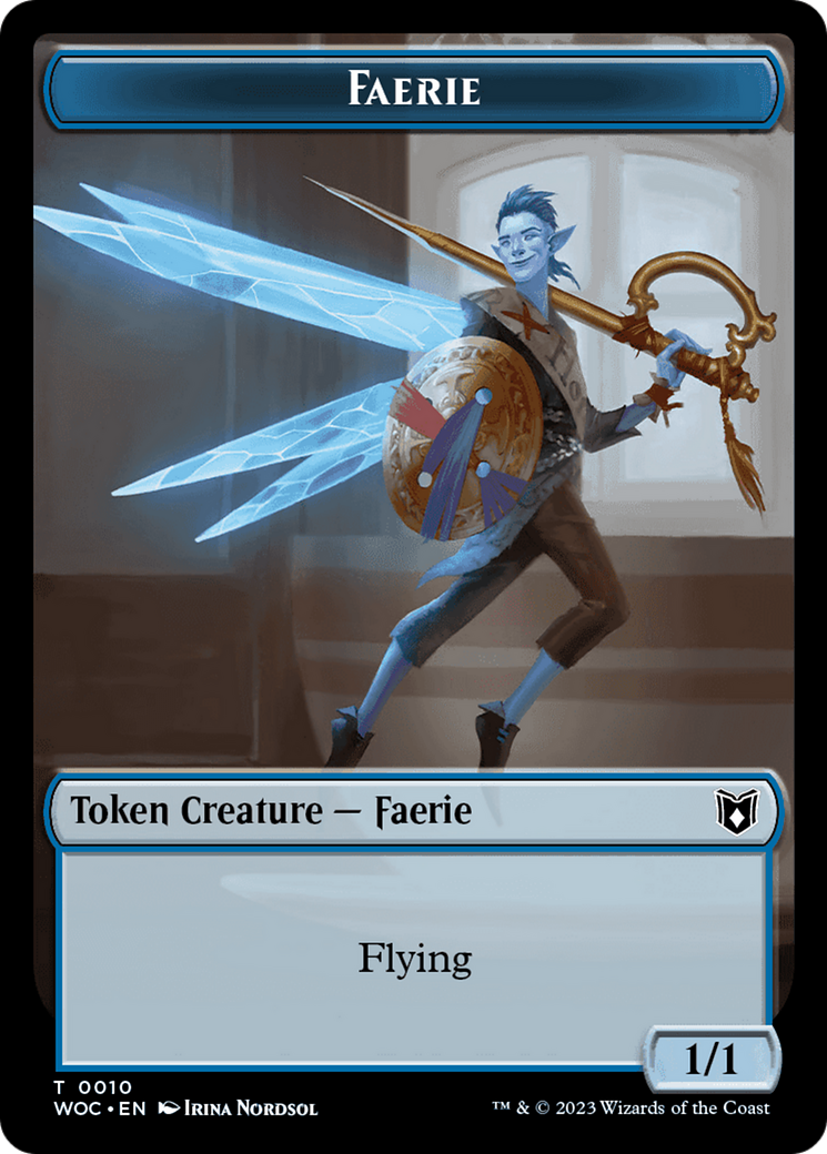 Faerie // Human Double-Sided Token [Wilds of Eldraine Commander Tokens] | Silver Goblin