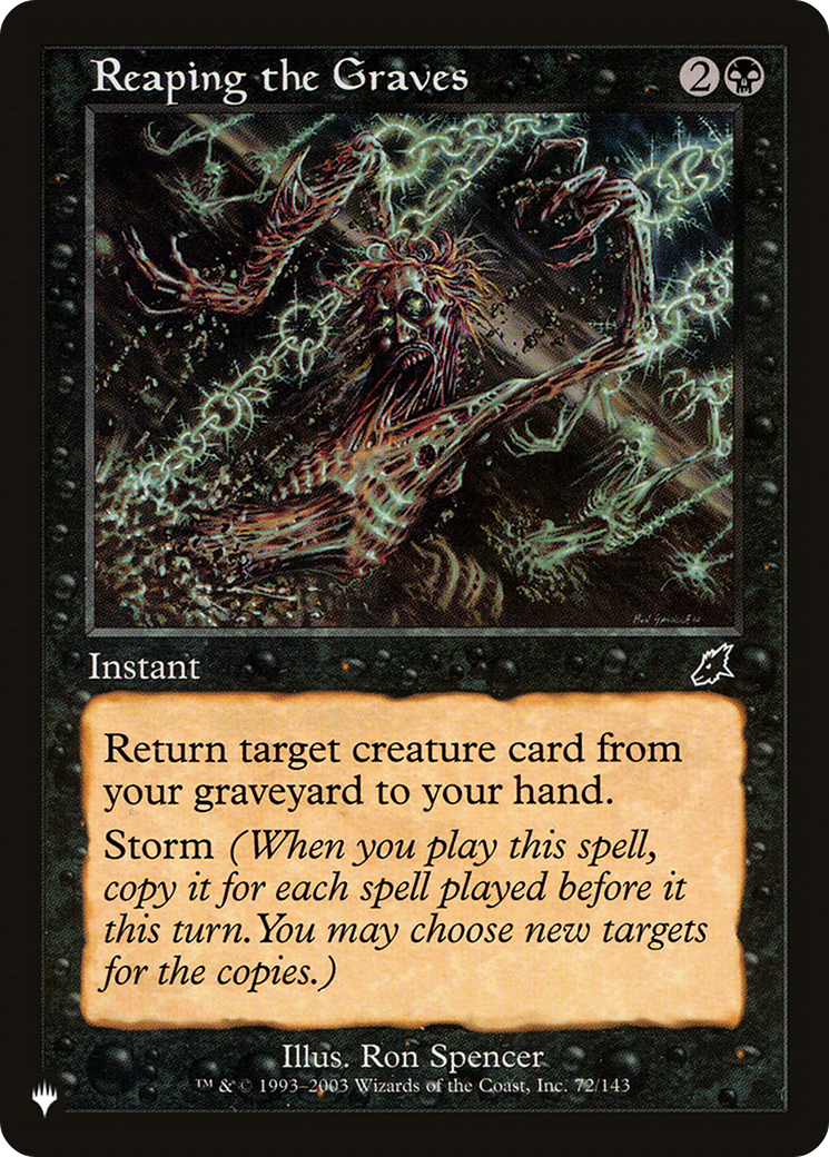 Reaping the Graves (Retro) (SCG-72) - The List