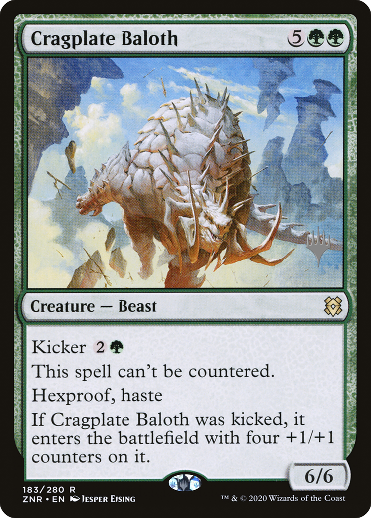 Cragplate Baloth (183p) Foil - Zendikar Rising Promos