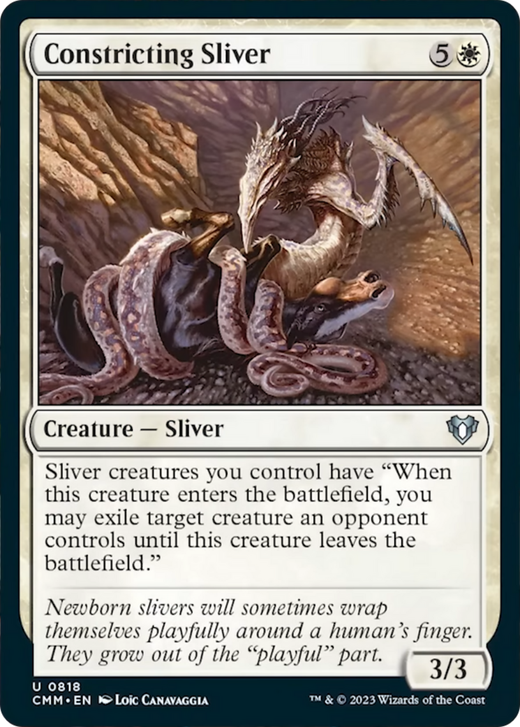 Constricting Sliver [Commander Masters] | Silver Goblin