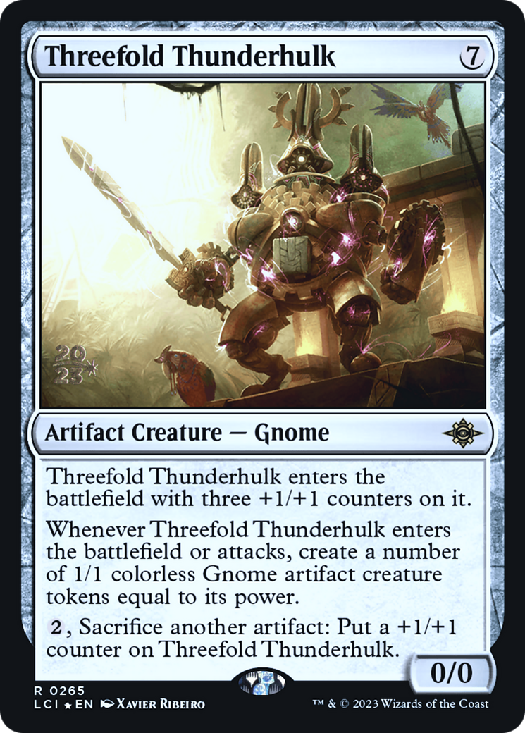 Threefold Thunderhulk (265) Foil - The Lost Caverns of Ixalan Promos