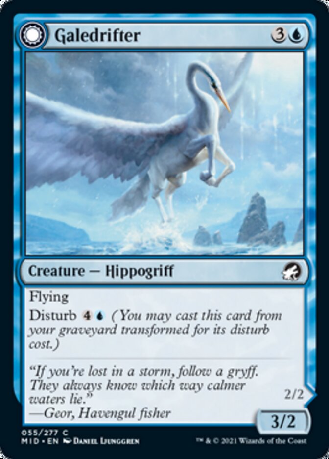 Galedrifter // Waildrifter (055) Foil - Innistrad: Midnight Hunt