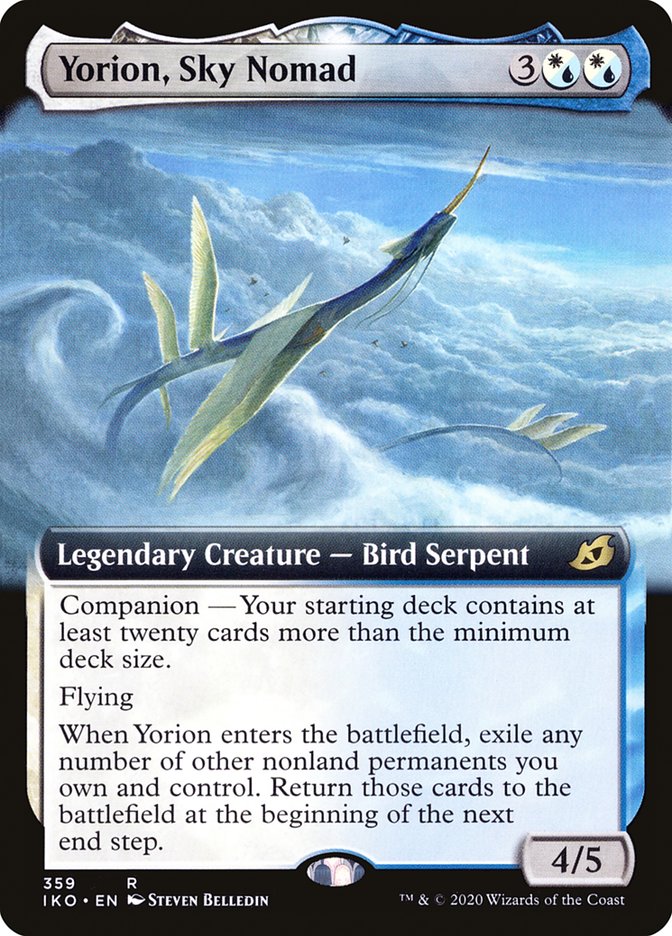 Yorion, Sky Nomad (Extended Art) [Ikoria: Lair of Behemoths] | Silver Goblin