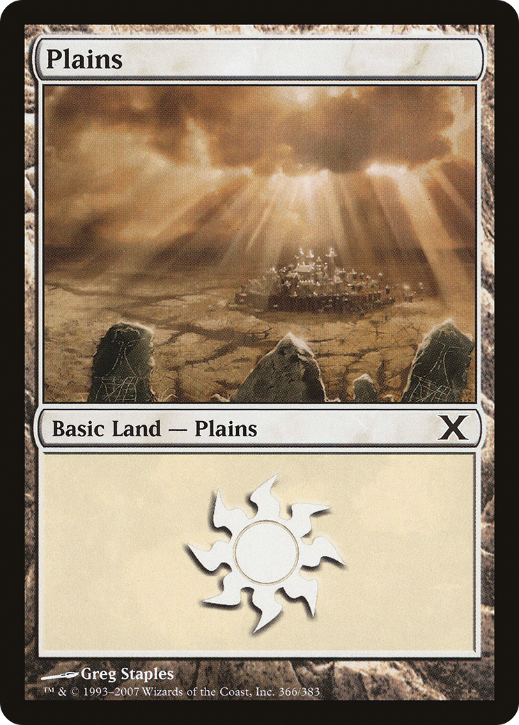 Plains (366) Foil - Tenth Edition