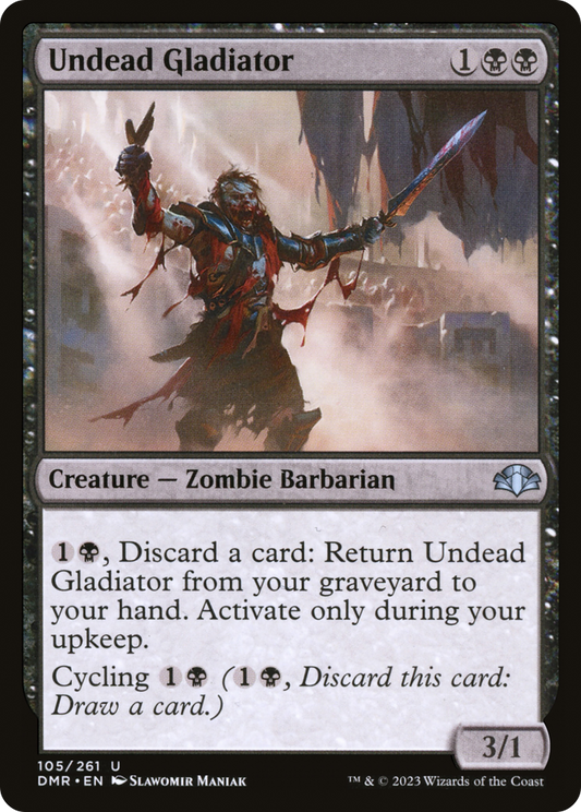 Undead Gladiator [Dominaria Remastered] Foil