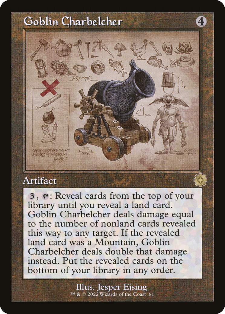 Goblin Charbelcher (Schematic) (Retro) (081) Foil - The Brothers' War Retro Artifacts