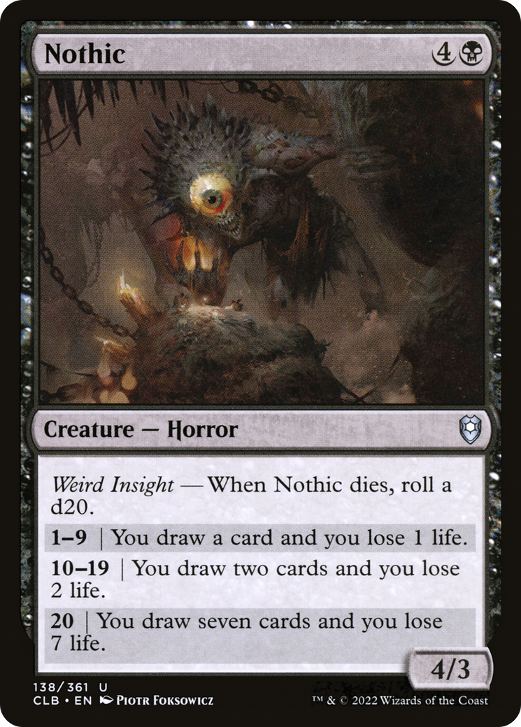Nothic (138) - Commander Legends: Battle for Baldur's Gate