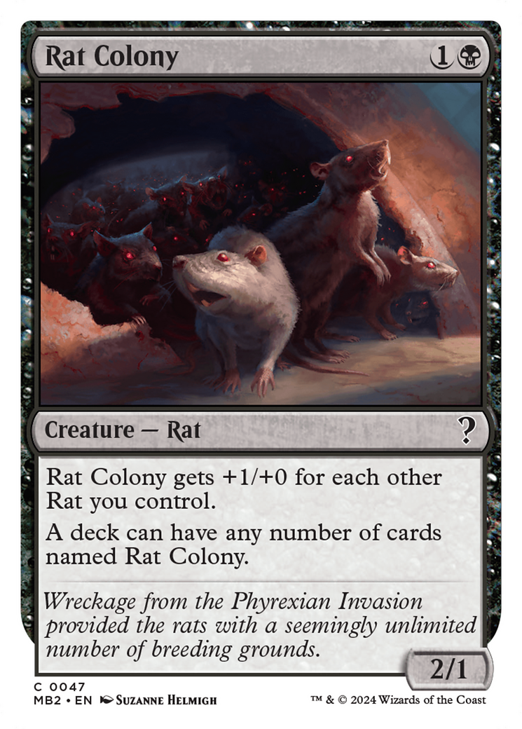 Rat Colony (White Border) (047) - Mystery Booster 2