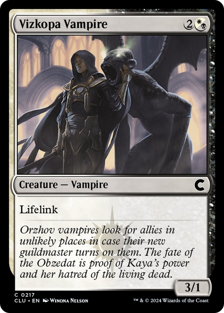 Vizkopa Vampire [Ravnica: Clue Edition] | Silver Goblin