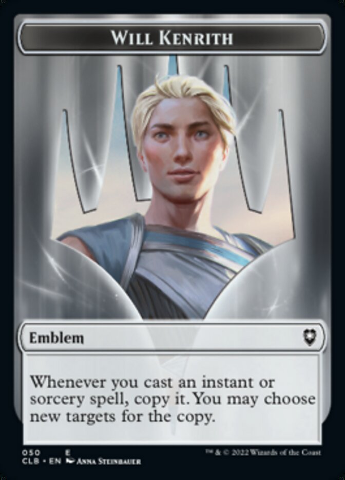 Will Kenrith Emblem // Copy Double-Sided Token [Commander Legends: Battle for Baldur's Gate Tokens] | Silver Goblin