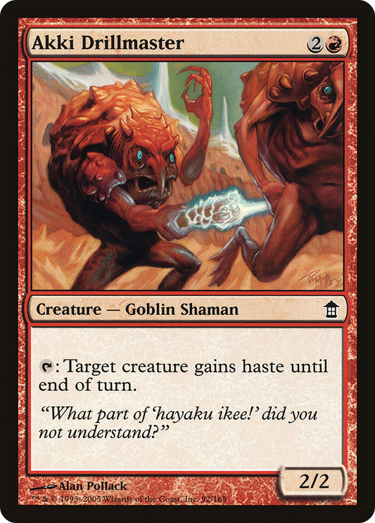 Akki Drillmaster [Saviors of Kamigawa] Foil