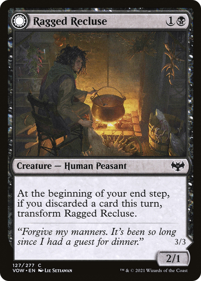 Ragged Recluse // Odious Witch (127) - Innistrad: Crimson Vow