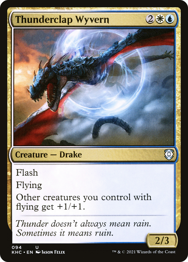 Thunderclap Wyvern (094) - Kaldheim Commander