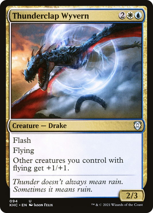 Thunderclap Wyvern (094) - Kaldheim Commander