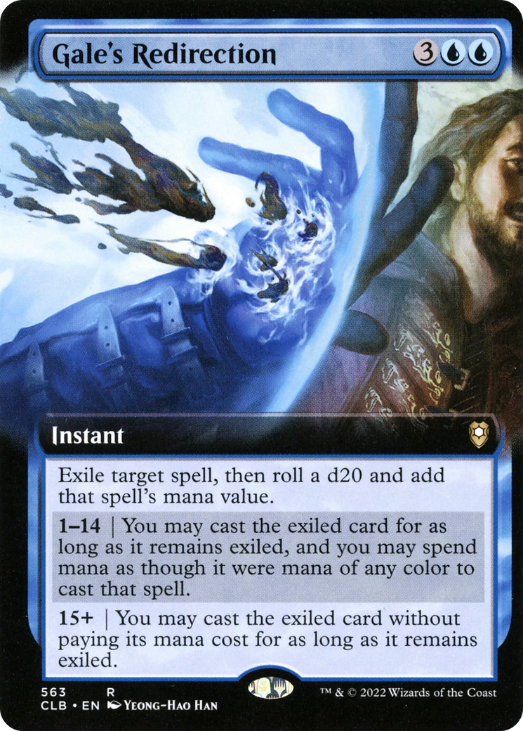 Gale's Redirection (Extended Art) (563) - Commander Legends: Battle for Baldur's Gate