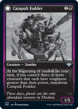 Catapult Fodder // Catapult Captain [Innistrad: Double Feature] Foil