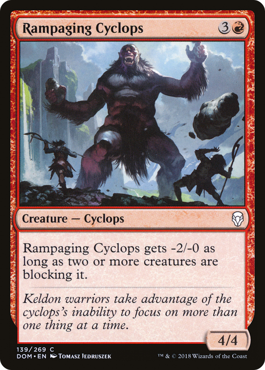 Rampaging Cyclops [Dominaria] Foil