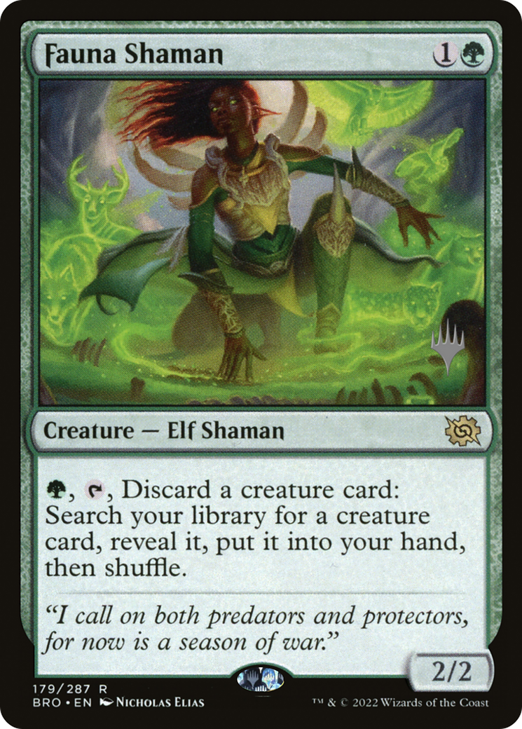 Fauna Shaman (179p) Foil - The Brothers' War Promos
