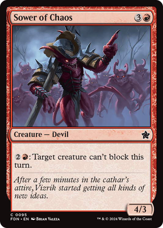 Sower of Chaos [Foundations] Foil