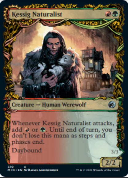 Kessig Naturalist // Lord of the Ulvenwald (Showcase) (310) Foil - Innistrad: Midnight Hunt