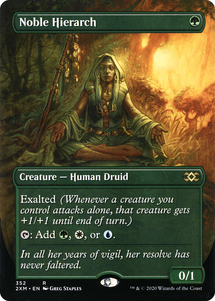 Noble Hierarch (Borderless) (352) - Double Masters