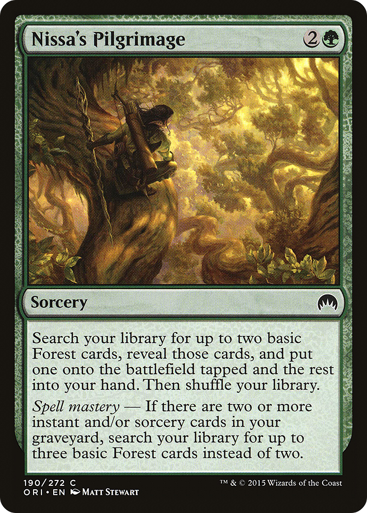 Nissa's Pilgrimage (190) Foil - Magic Origins