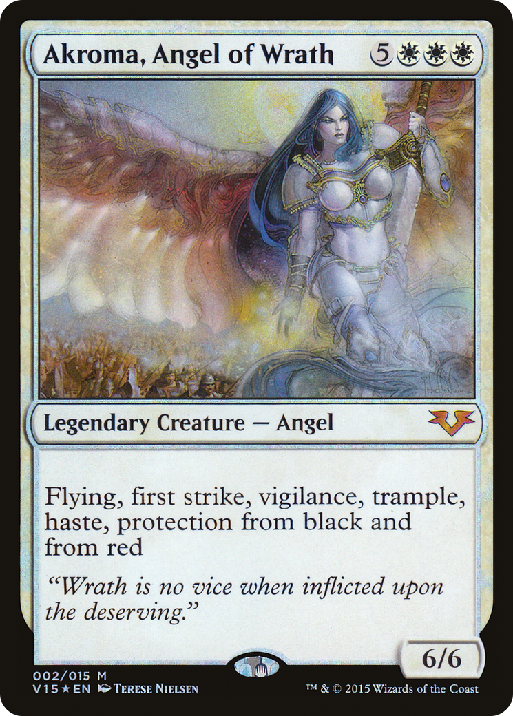 Akroma, Angel of Wrath (002) Foil - From the Vault: Angels
