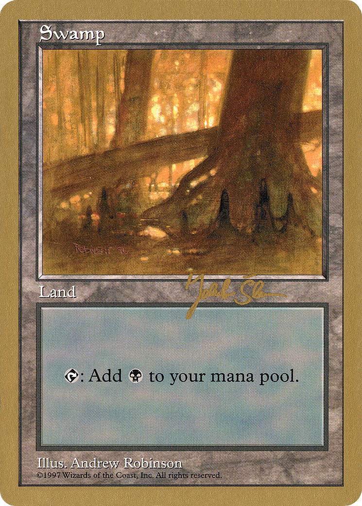 Swamp (444) - 1997 Jakub Slemr (5ED) (Retro) - World Championship Decks 1997
