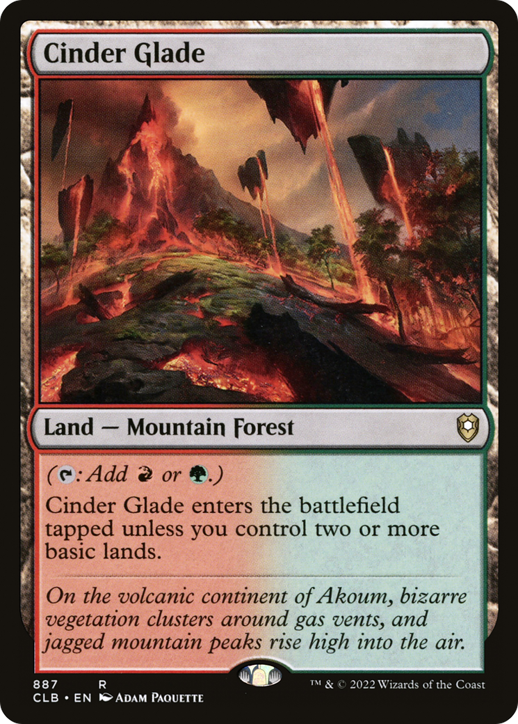 Cinder Glade (887) - Commander Legends: Battle for Baldur's Gate