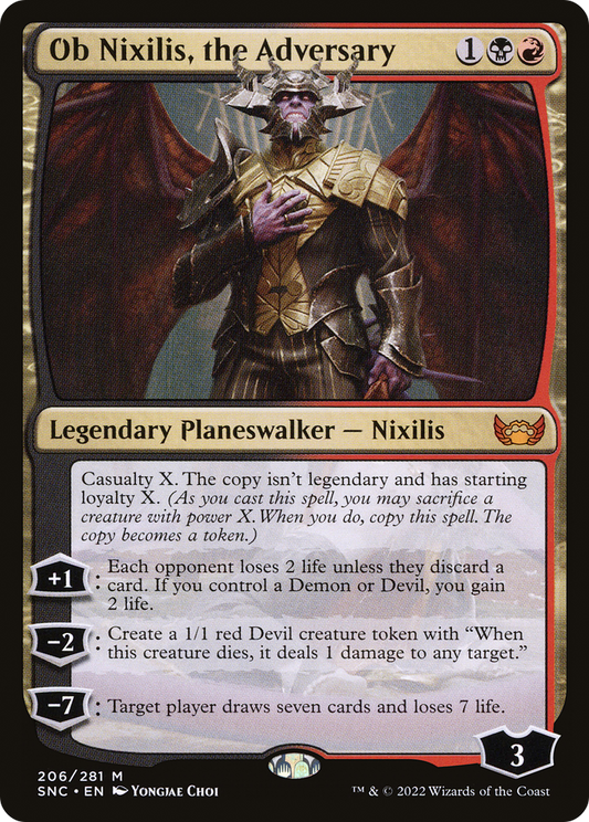 Ob Nixilis, the Adversary (206) - Streets of New Capenna