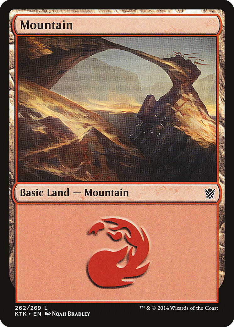 Mountain (262) Foil - Khans of Tarkir