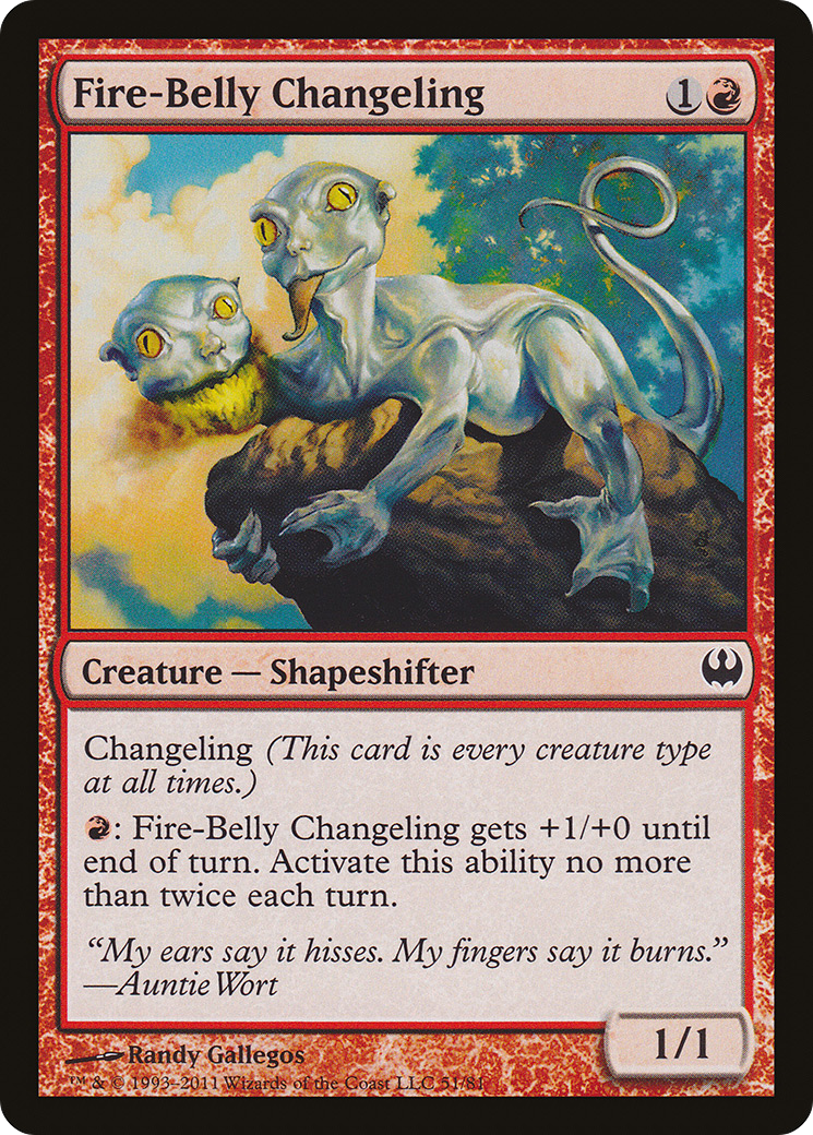 Fire-Belly Changeling (051) - Duel Decks: Knights vs. Dragons