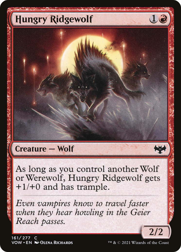 Hungry Ridgewolf (161) - Innistrad: Crimson Vow