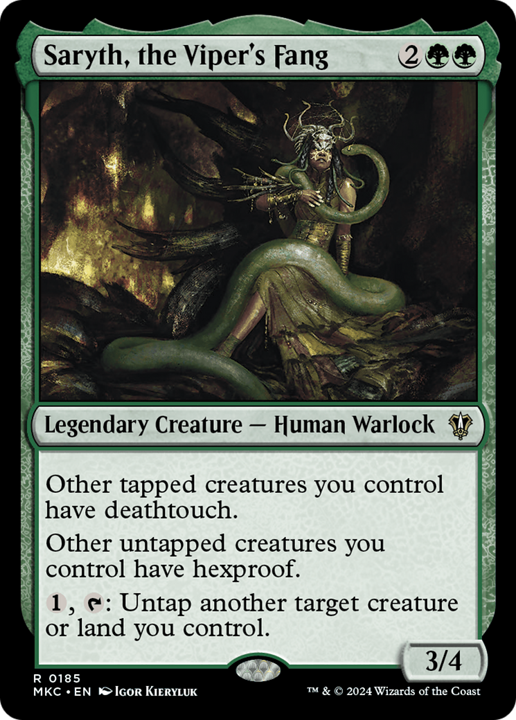 Saryth, the Viper's Fang (185) - Murders at Karlov Manor Commander