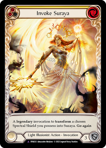 Invoke Suraya // Suraya, Archangel of Knowledge (Marvel) (DYN212) Cold Foil - Dynasty