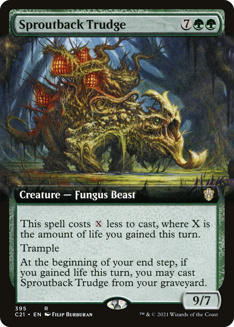 Sproutback Trudge (Extended Art) (395) - Commander 2021
