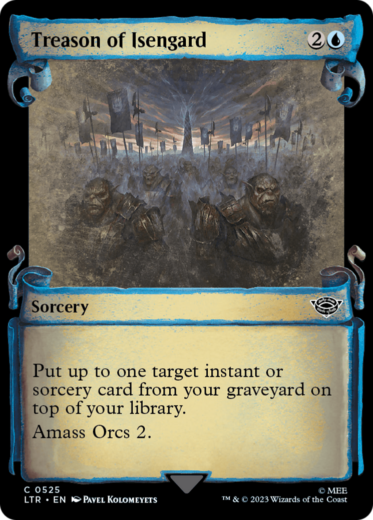 Treason of Isengard (Showcase Scrolls) (Showcase) (525) Foil - The Lord of the Rings: Tales of Middle-earth