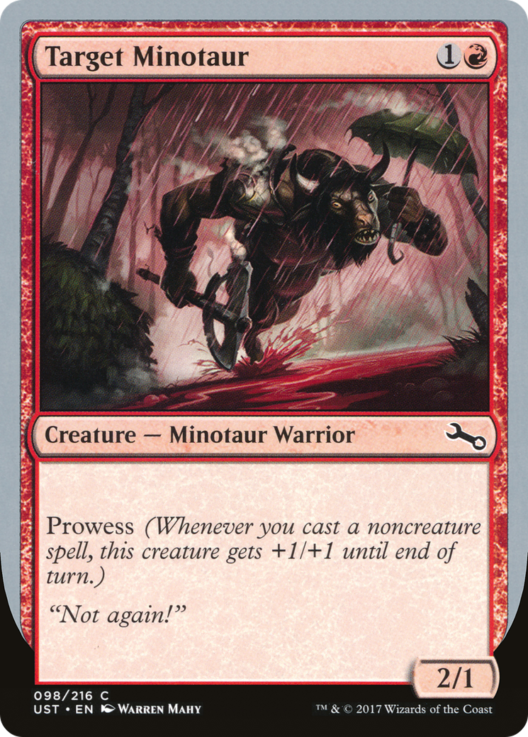 Target Minotaur (98b) Foil - Unstable