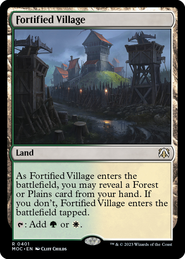 Fortified Village [March of the Machine Commander] | Silver Goblin