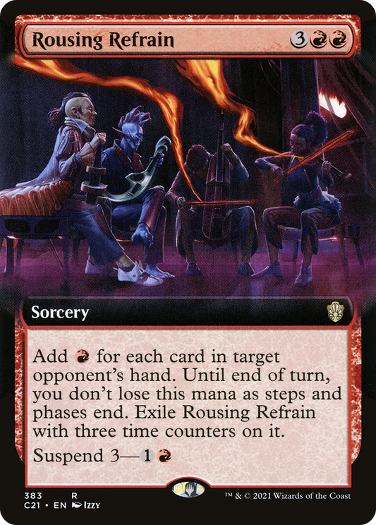 Rousing Refrain (Extended Art) (383) - Commander 2021