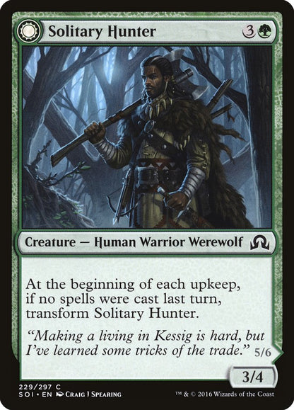 Solitary Hunter (229) Foil - Shadows over Innistrad