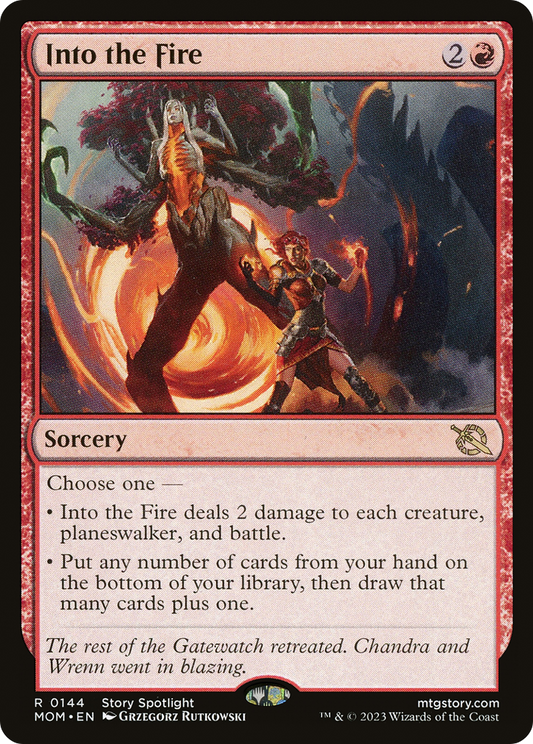 Into the Fire [March of the Machine] Foil