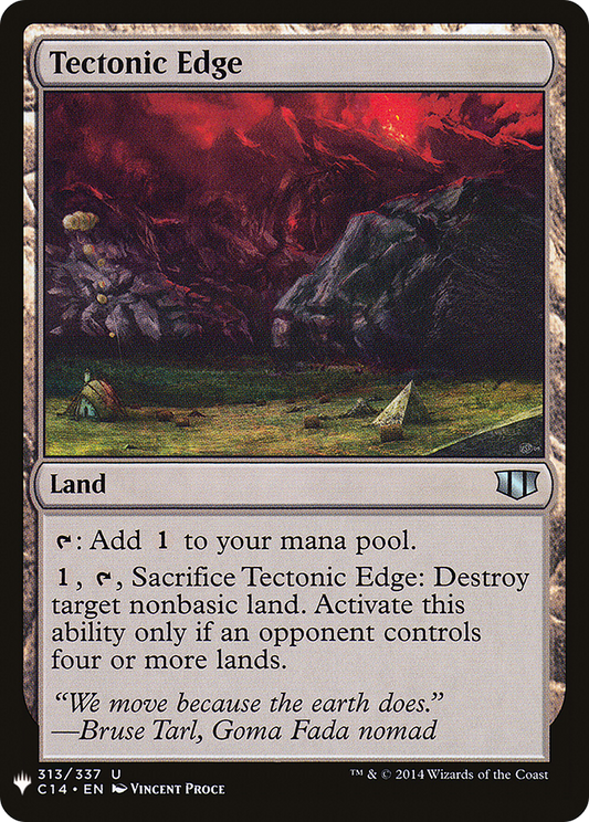 Tectonic Edge (C14-313) - The List