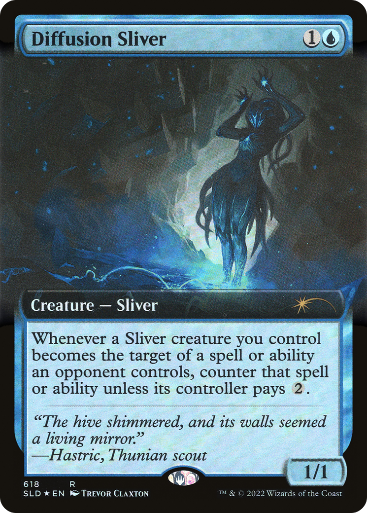 Diffusion Sliver (Extended Art) (618) Foil - Secret Lair Drop