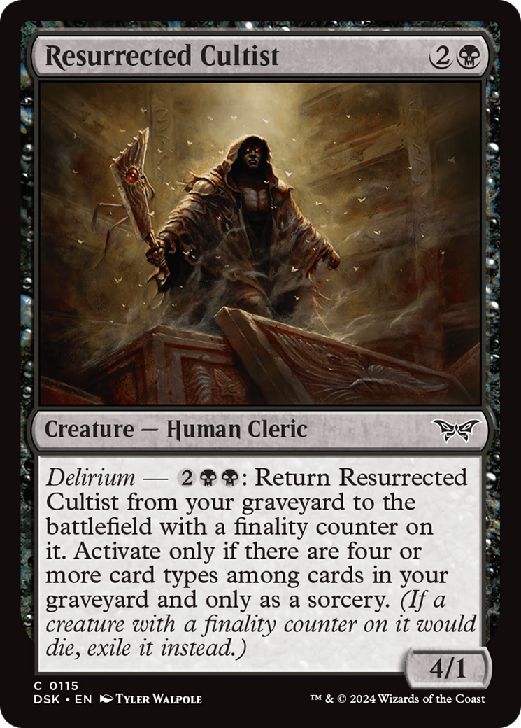 Resurrected Cultist [Duskmourn: House of Horror] | Silver Goblin