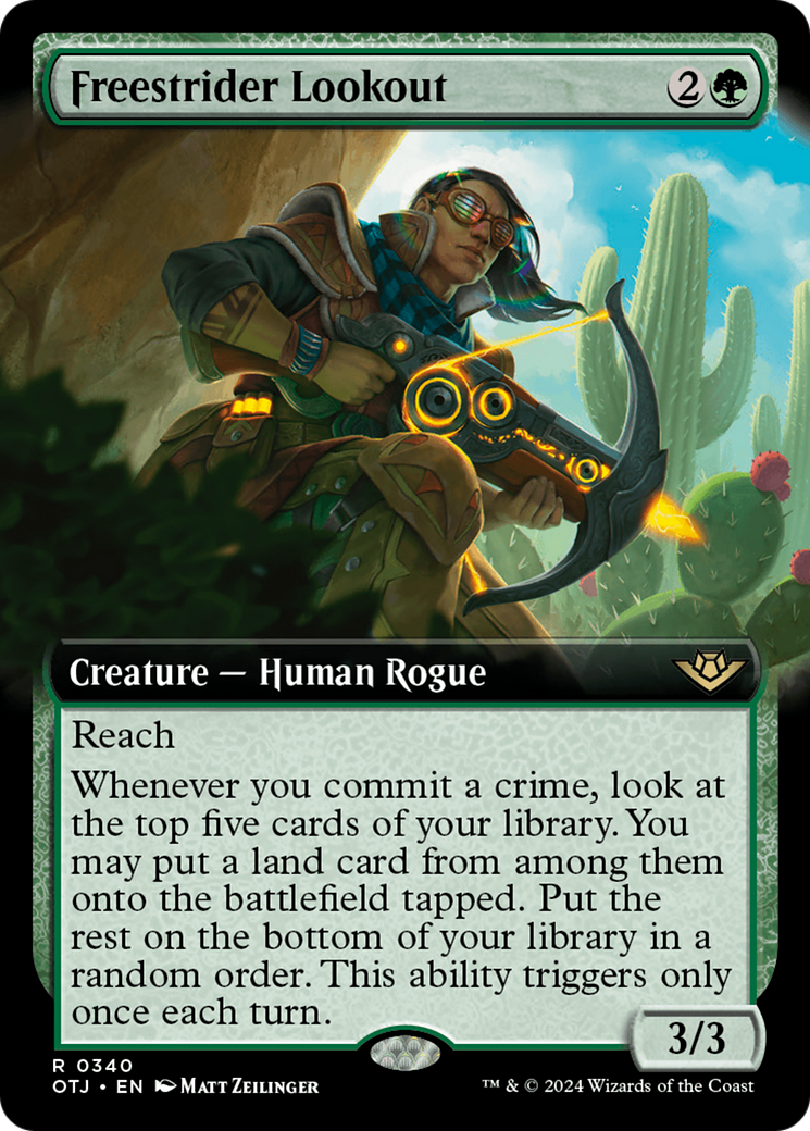 Freestrider Lookout (Extended Art) (340) Foil - Outlaws of Thunder Junction